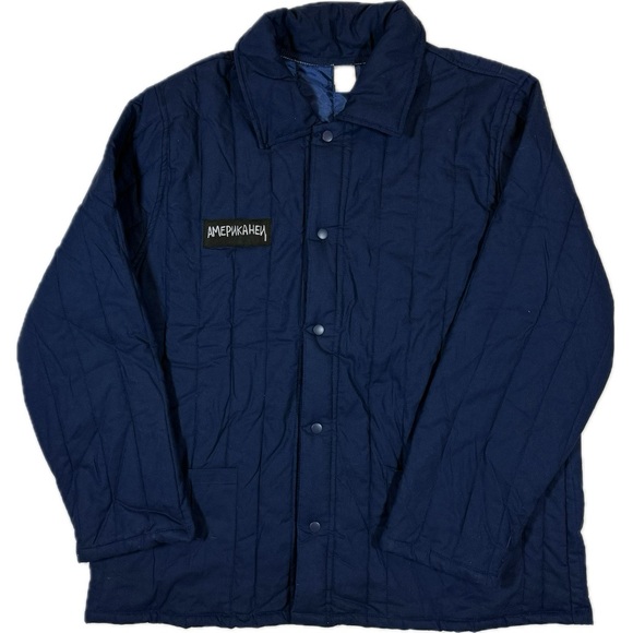 Other - Stranger Things Hopper Costume Navy Blue Quilted Vintage Style Puffer Jacket XL